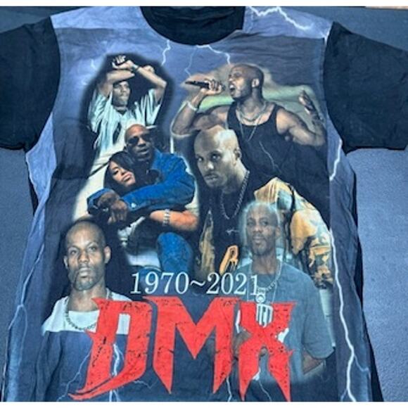Vintage Tees - DMX 1970-2021 Tribute Graphic Tee! SZ L - Picture 1 of 4